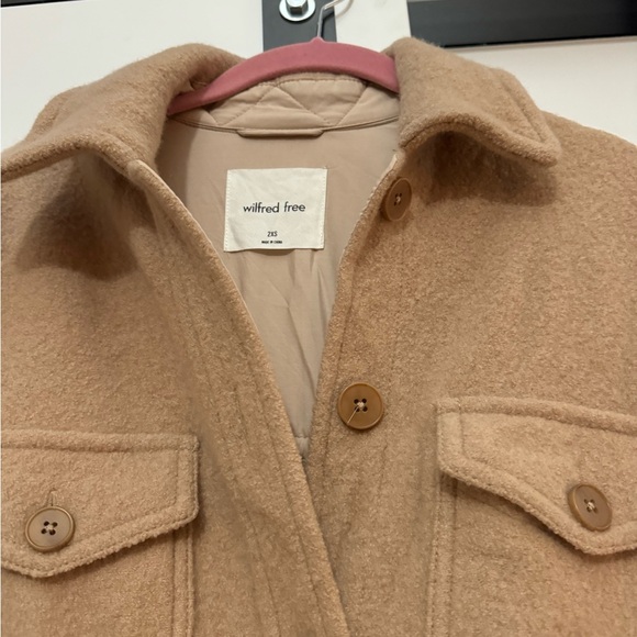 Wilfred Camel Button-Up Jacket Shacket - Picture 2 of 3